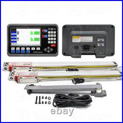 10 & 40 Linear Scale 2Axis DRO Display LCD Digital Readout Milling Lathe Kit