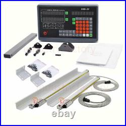 10x402Axis Digital Readout DRO 5um Linear Glass Scale Kit for Bridgeport Mill