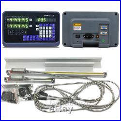 12 & 40 Linear Glass Scale 5µm Digital Readout 2Axis DRO Display Lathe Ruler