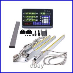 1µm 3Axis Digital Readout DRO + 3pc Linear Scale Kit Mill Lathe High Precision