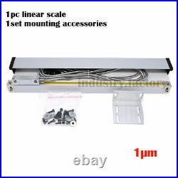 1µm Linear Scale Digital Readout 2/3Axis DRO Display Glass Sensor Mill Encoder