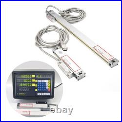 (200400mm)Digital Readout DRO 2 Pcs Lathe Linear Scale 2AE/3AE Axis Readout