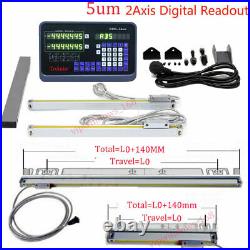 200&400&500mm 3pc Linear Scales with 3Axis Digital Readout DRO Display Mill Lathe