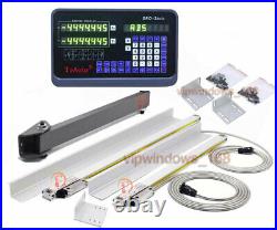 2Axis 14&26 5µm Linear Scale DRO Digital Readout Encoder for CNC Lathe Milling