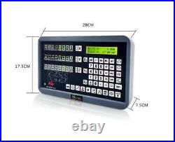 2Axis/3Axis Digital Readout Linear Glass Scale DRO Display Kit Milling Lathe GCS