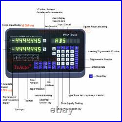 2Axis DRO Digital Readout 6 &12 TTL Linear Glass Scale Milling 5µm 150 & 300mm