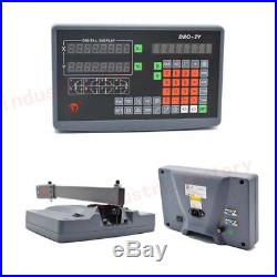 2Axis Digital Readout 1um TTL Linear Glass Scale 500&1500MM DRO Display Milling