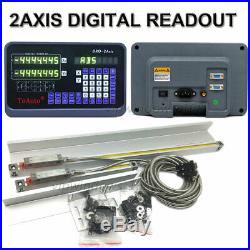 2Axis Digital Readout DRO Display + 2pc TTL Linear Scale CNC Milling Lathe Kit