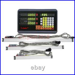 2Axis Digital Readout DRO Display 300+1000MM TTL Linear Glass Scale CNC Milling