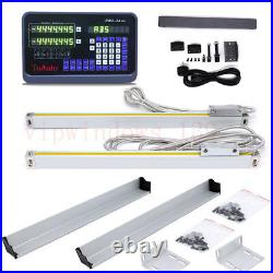 2Axis Digital Readout Display 5m Linear Scale Encoder DRO Kit CNC Milling Lathe