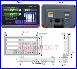 2Axis Digital Readout Linear Glass Scale Display DRO 5um, 501000mm Milling CNC 2Axis Digital Readout Linear Glass Scale Display DRO 5um, 501000mm Milling CNC
