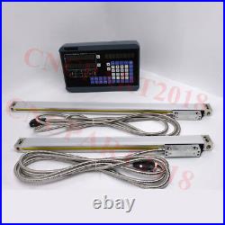 2Axis Digital Readout Linear Glass Scale Display DRO 5um, 501000mm Milling CNC