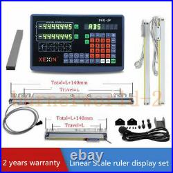 2Axis Digital Readout TTL Linear Scale 250&1100mm DRO Encoder For Milling Lathe