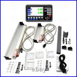 ToAuto 2-Axis DRO Digital Readout Kit With 300mm & 1000mm Linear Scales For Lathe