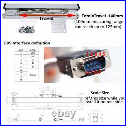 2Axis LCD Digital Readout Linear Scale 300&1000mm TTL Encoder Sensor 5m CNC Kit