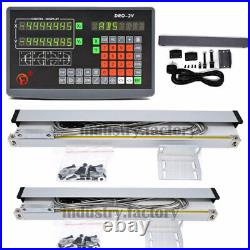 2/3Axis DRO Digital Readout Display+TTL Linear Scale 5m CNC Mill Lathe Machine