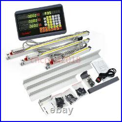 2/3Axis Digital Readout 5µm DRO Display Linear Scale for Milling Lathe Machine