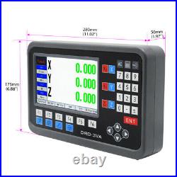 2/3Axis Digital Readout LCD DRO Display Encoders TTL Linear Glass Scale 4''-80'