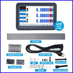 2/3Axis Digital Readout LCD DRO Display Encoders TTL Linear Glass Scale 4''-80'