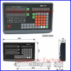 2/3/4/5Axis Digital Readout DRO Display 5µm TTL Linear Scale for Bridgeport Mill