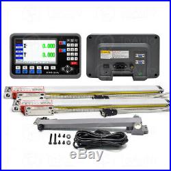 2/3/4/5 Axis Digital Readout Kit DRO Display+Linear Glass Scale TTL Encoder Mill
