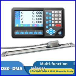 2/3/4 Axis DITRON DRO Digital Readout Display Slim Magnetic Scale 5um/1um Mill 2/3/4 Axis DITRON DRO Digital Readout Display Slim Magnetic Scale 5um/1um Mill