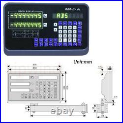 2 3 Axis DRO Digital Readout Display 5m Linear Scale CNC Mill TTL Lathe Machine
