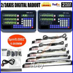 2/3 Axis Digital Readout Linear Scale TTL for Milling Lathes Machine 150- 1500mm
