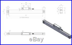 2 Axis CNC LCD Digital Readout Linear Scale 9x42 DRO Kits Mill Lathe BRIDGEPORT