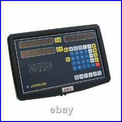 2 Axis DRO Digital Readout Display Meter for Milling Lathe Machine Linear Scale