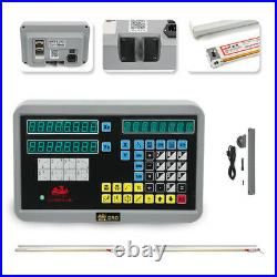 2 Axis Digital Display Readout Dro Kit For MILL Lathe Machine With Linear Scales
