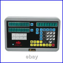 2 Axis Digital Display Readout Dro Kit For MILL Lathe Machine With Linear Scales