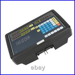 2 Axis Digital Readout DRO With For Lathe Milling Machine EU Plug 110-240V