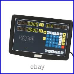 2 Axis Digital Readout DRO With For Lathe Milling Machine EU Plug 110-240V 2 Axis Digital Readout DRO With For Lathe Milling Machine EU Plug 110-240V