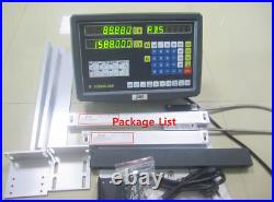 2 Axis Digital Readout DRO for Milling Lathe Machine EDM with 2x Linear Scales