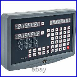 2 Axis Digital Readout Display 250&1000mm 5 µm DRO Linear Scale For CNC Mill