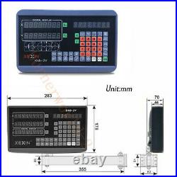 2 Axis Digital Readout Display 2pcs 350&750mm Linear Scale TTL Encoder DRO Ruler