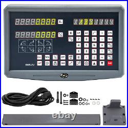 2 Axis Digital Readout Display Lathe Machine Linear Scale CNC Milling Replace
