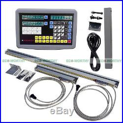 2 Axis Digital Readout Dro Kit Milling Lathe Machine With Precision Linear Scale