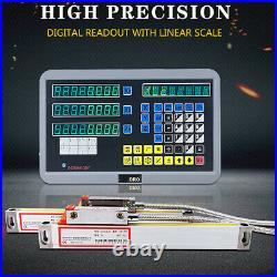 2 Axis Digital Readout For Milling Lathe Machine With Linear Scale(100mm &650mm)