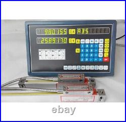 2 Axis Digital Readout For Milling Lathe Machine With Precision Linear Scale nh