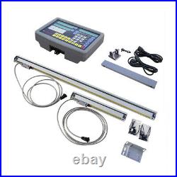 2 Axis Digital Readout Linear Scale DRO Kit Display CNC Milling Lathe Encoder UK