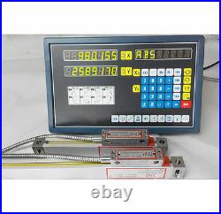 2 Axis digital readout for milling lathe machine with precision linear scale T
