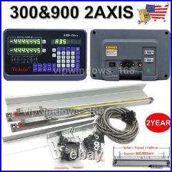 300mm900mm Scales 2 Axis DRO Display Kit Mill Lathe Digital Readout 5µm ss