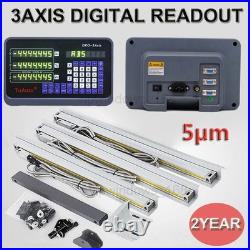 3Axis 6 & 12 &20 Display Digital ReadOut DRO Scale 5um TTL CNC Milling rr