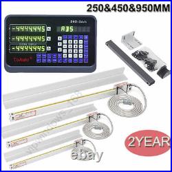 3Axis DRO Digital Readout Display & TTL Linear Scale 250&450&950MM MIlling Kit #
