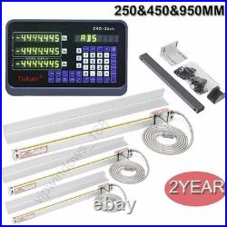 3Axis DRO Digital Readout Display & TTL Scale 250&450&950MM MIlling Kit lg