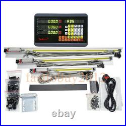 3Axis Digital Readout & 3pc TTL Linear Glass Scale DRO Display Kit Milling Lathe