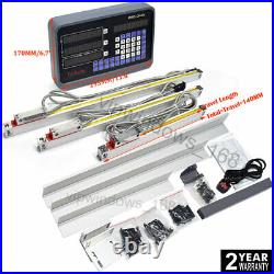 3Axis Digital Readout DRO Display+3pc TTL Linear Scale 5µm for CNC Milling Lathe