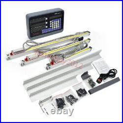 3Axis Digital Readout DRO Display 5µm Linear Scale 450+650+900mm Kit Lathe Mill